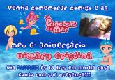 Convite Princesas do Mar  7x10